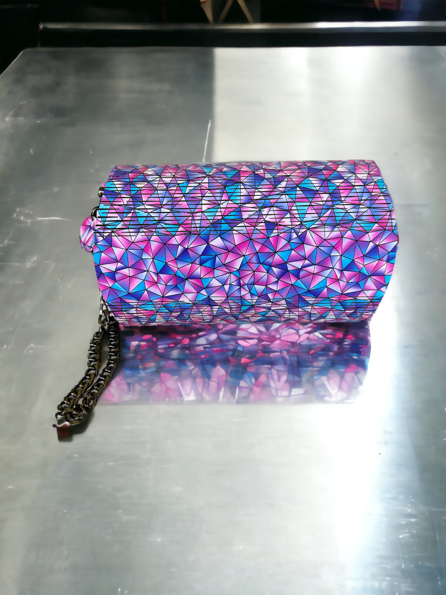 Geometric Pop Clutch