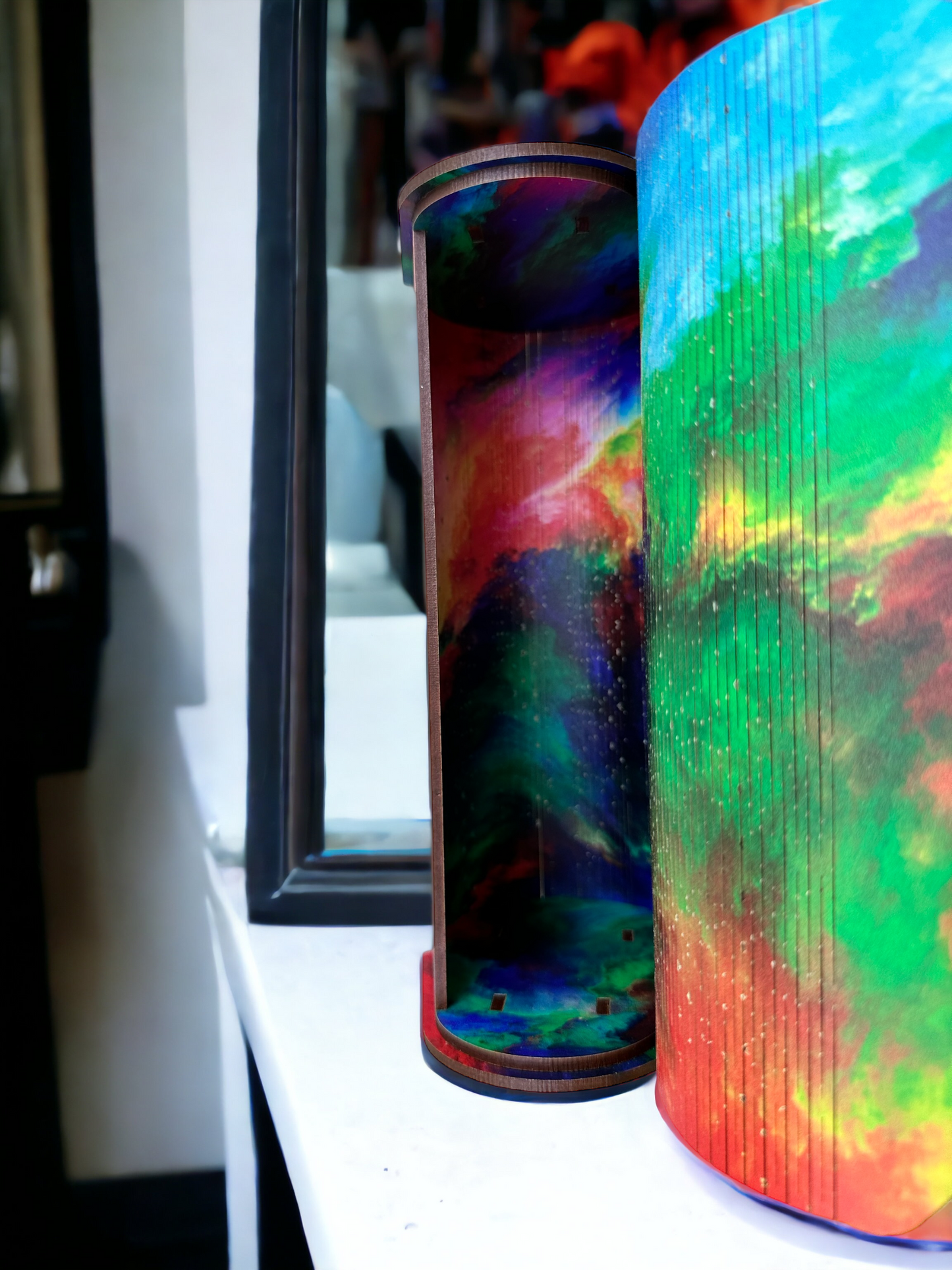 Stormy Rainbow Clutch