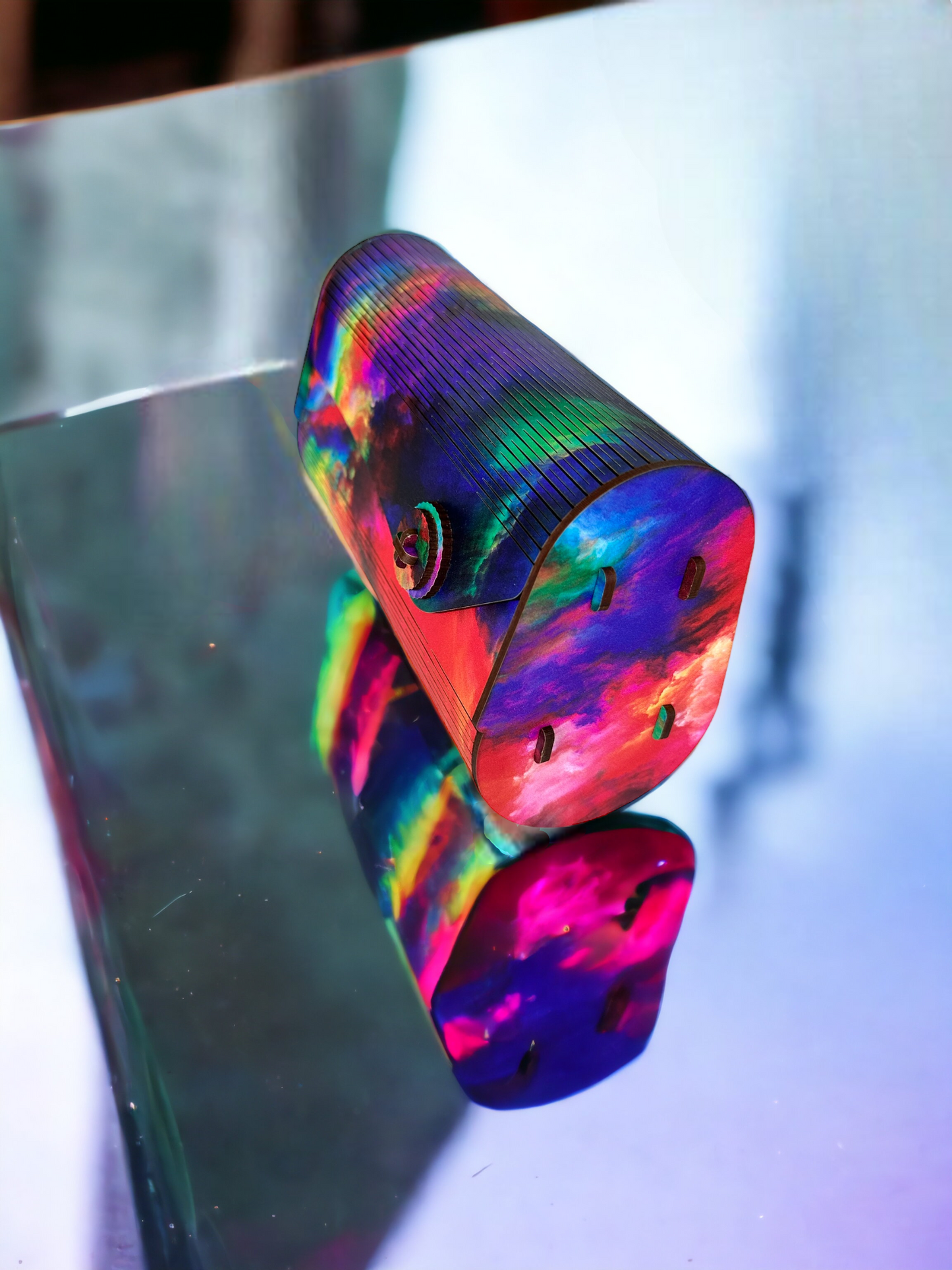 Stormy Rainbow Clutch