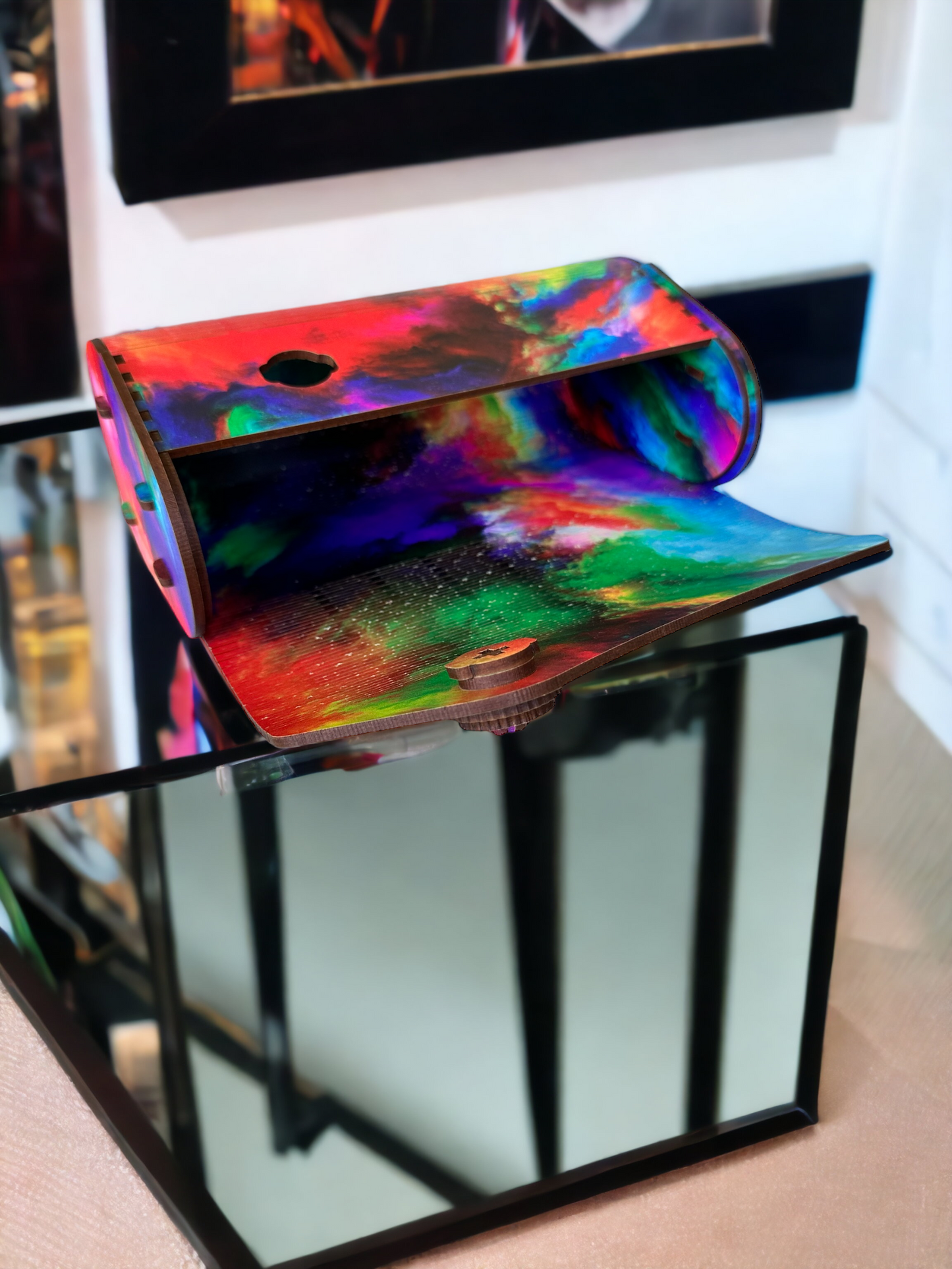 Stormy Rainbow Clutch
