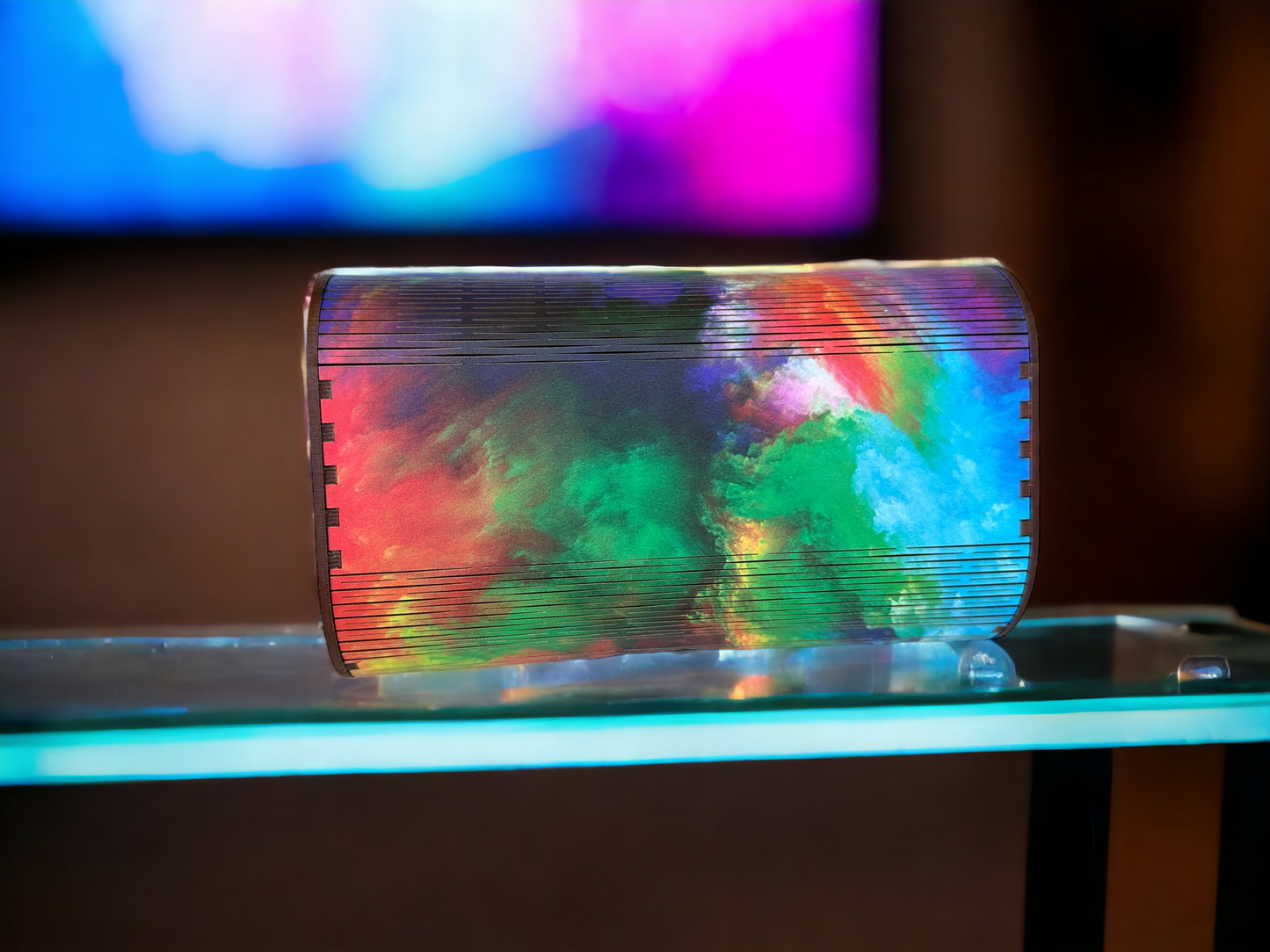 Stormy Rainbow Clutch